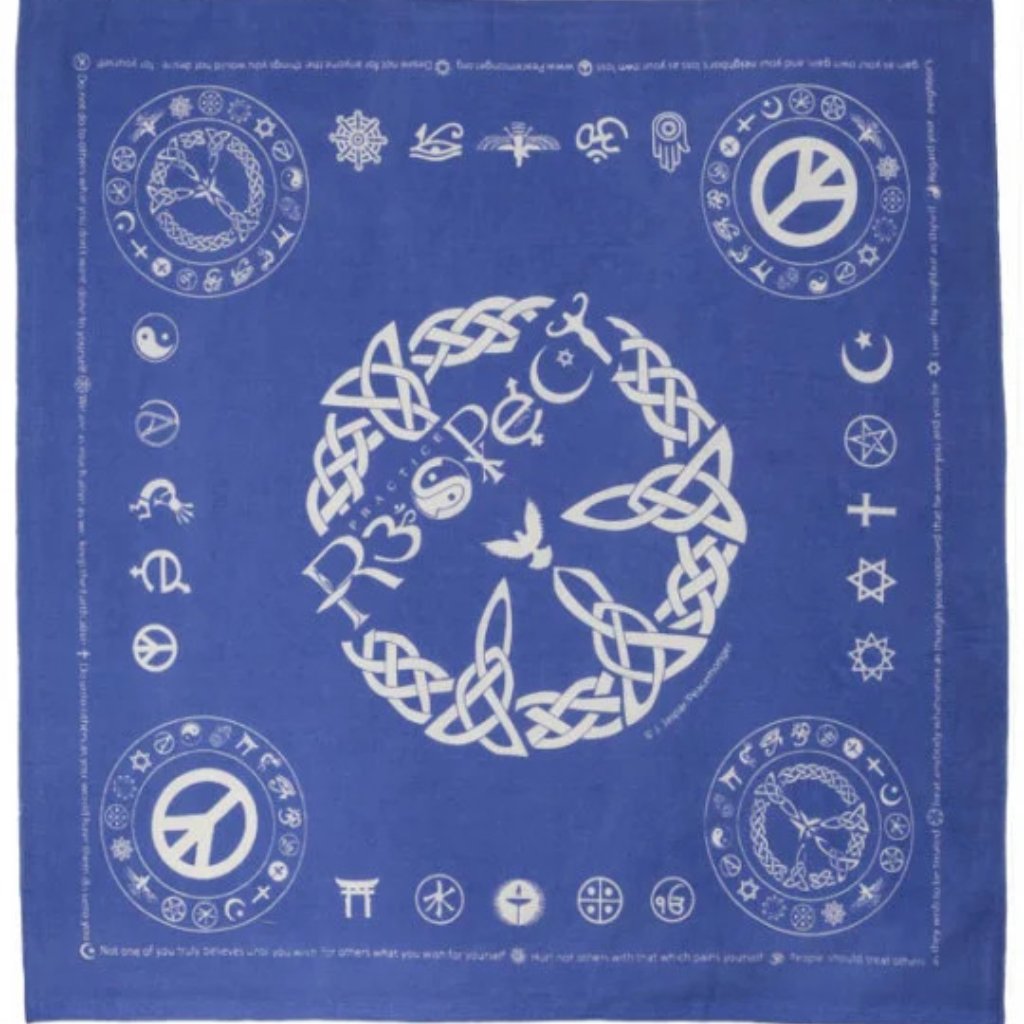 Coexist Respect Bandana  100 Cotton  22 X 22  Brand New